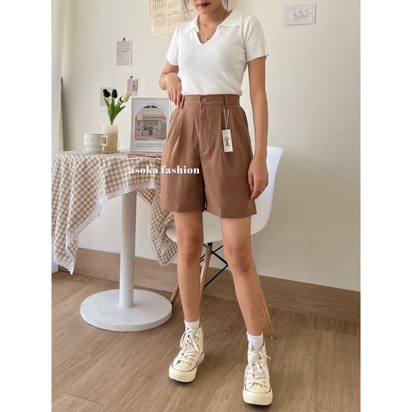 ASOKA Rae Pants 305 - Korean Short Pants - Celana Pendek Wanita