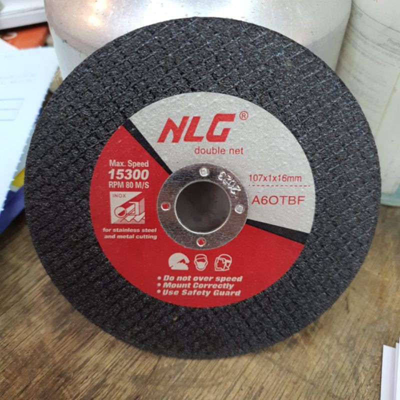 BATU GERINDA POTONG 4INCH X 1MM NLG / BATU GURINDA POTONG BESI NLG 4" X 1MM