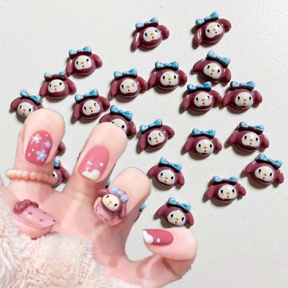 Nickolas1 3D Dekorasi Nail Art Kartun Sweetheart Kucing Jepang DIY Ornamen