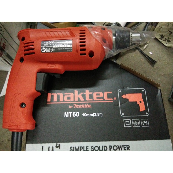 MESIN BOR TANGAN MAKTEC MT60 - MT 60 Bor 10 mm 350 W