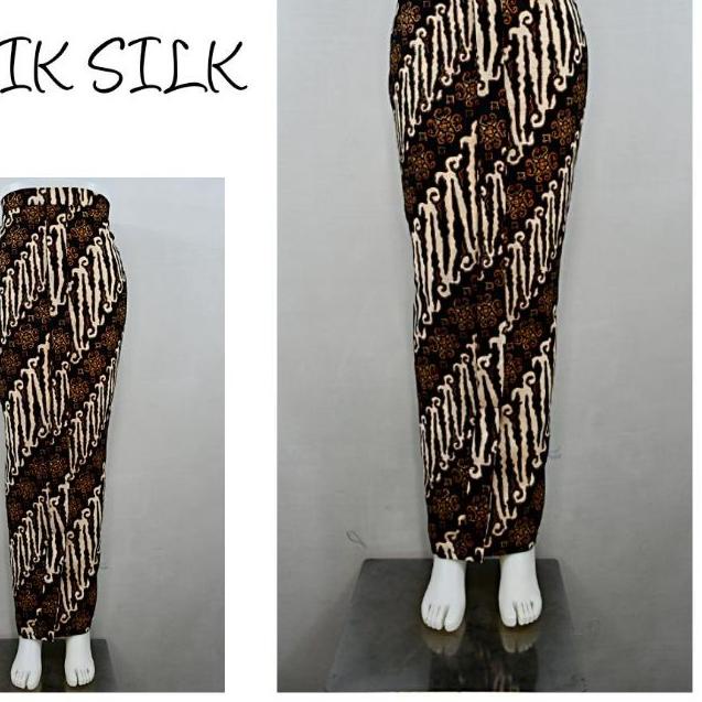 ☄ Indah ROK SPAN PANJANG WIRU WIRON Batik Silk All Size Fit XL SR ♪