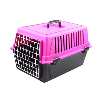 ACE Ferplast Atlas Kandang Hewan Portabel 20 El 58x37x32 Cm - Pink Hitam