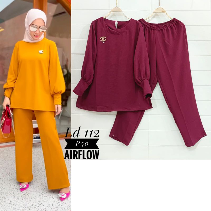 Setelan Celana Crinkle