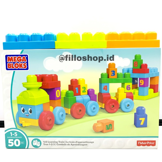 fisher price train with blocks