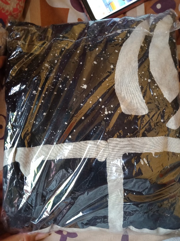 Kemeja Batik  Kawung Biru Free Masker