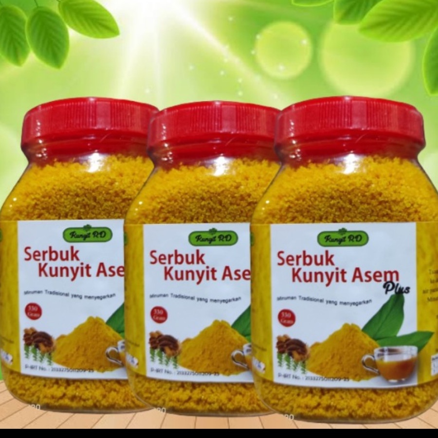 

SERBUK KUNYIT ASEM RD ISI 330 GRAM KUNIR ASEM HERBAL ALAMI MINUMAN KESEHATAN BERKHASIAT TERLARIS