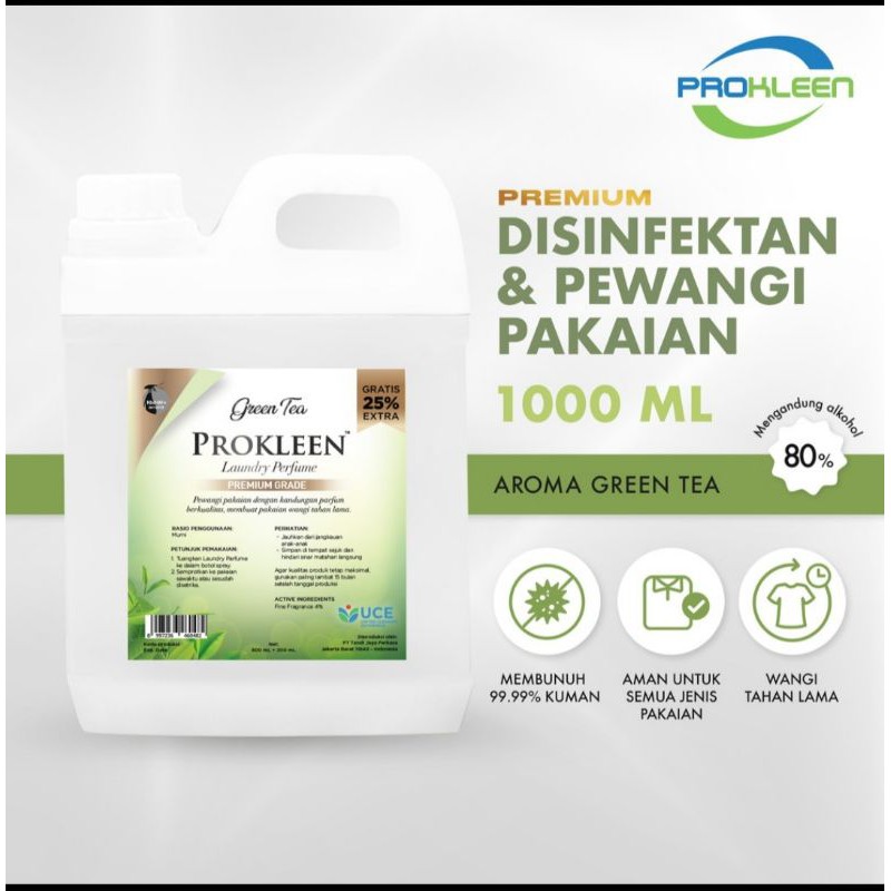 Disinfektan Pewangi Pakaian GRADE A PREMIUM PROKLEEN 1 LITER PARFUM LAUNDRY