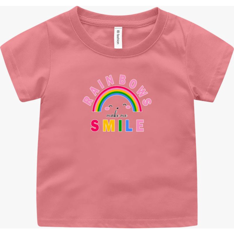 Kaos Anak Unisex Rainbow Baju Anak Umur 2 sampai 10tahun Kaos Anak Murah Atasan Anak perempuan