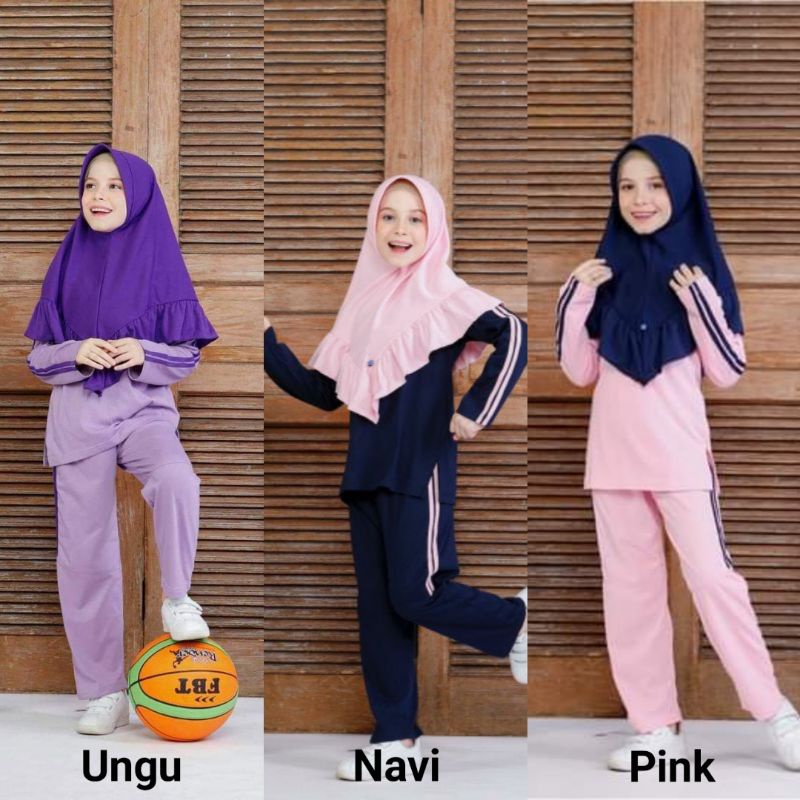 Baju Olahraga Anak Perempuan | Setelan Olahraga Anak | Pakaian Olahraga Anak | RAGGAKIDS