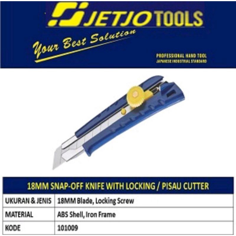 

Cutter 18mm Snap Off With Locking LAKONI PRO 101009