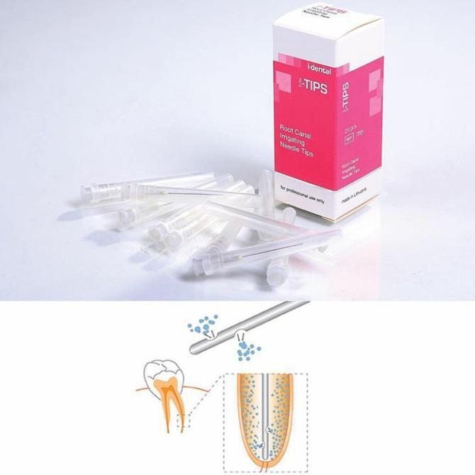 Endo needle i-tips 2 holes 30G jarum irigasi / endo irrigation needle