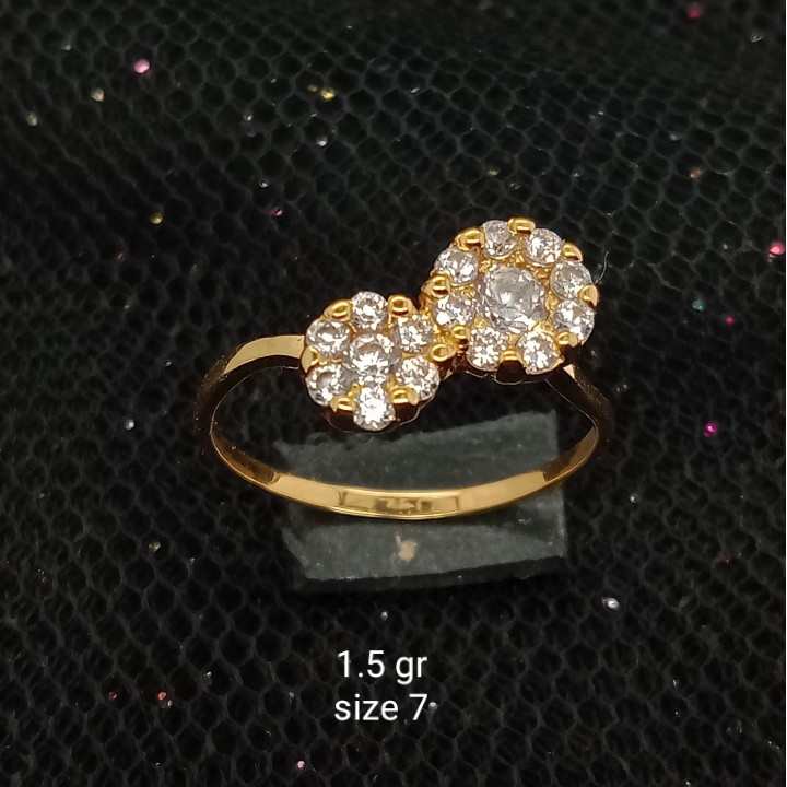 Cincin Emas 17K - 1.5 gr Kadar 750 - 1290