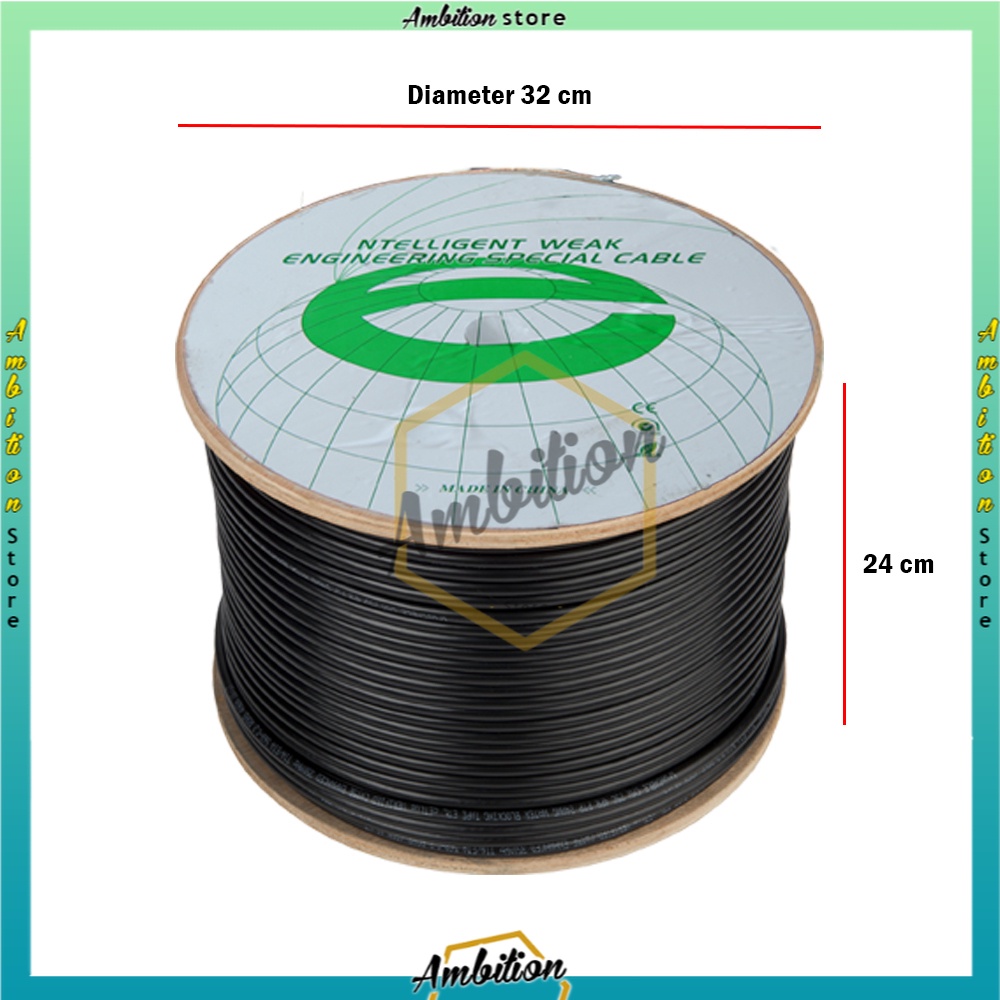 TERBARU!!! Kabel Outdoor CAT5E Roll Role 305 Meter LAN STP Spectra FTP 1 BOX Dus