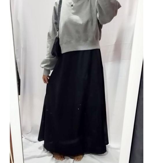 [WHLB09291] INNER DRESS KATUN / Daleman gamis TANPA LENGAN HITAM