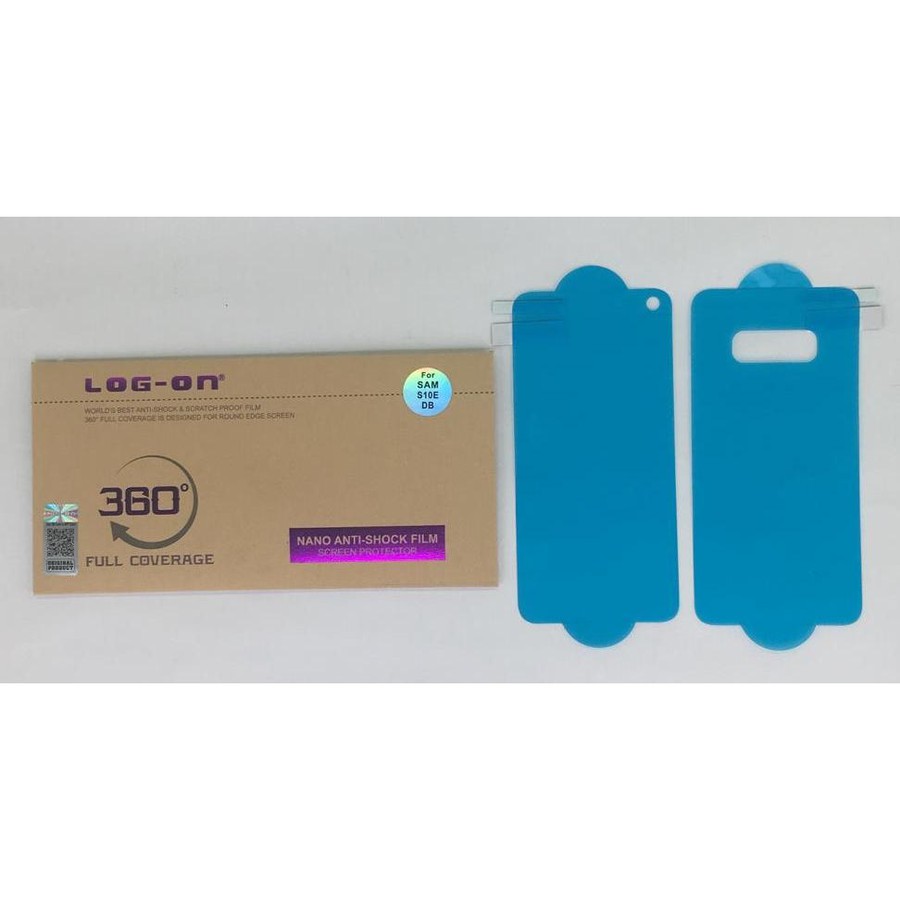 ANTISHOCK SCREEN PROTECTOR LOG ON SAMSUNG S10E DEPAN&amp;BELAKANG - ANTIGORES JELLY