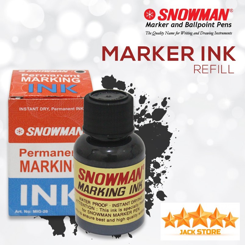 

Tinta refill snowman permanent / marking ink