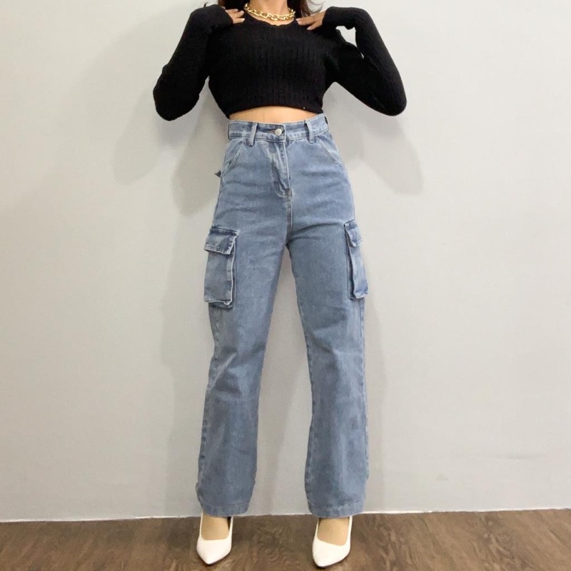 [LUXE.DLABEL] - E7 Jeans | Celana panjang Highwaist wanita Jeans import premium Jeans wanita polos ripped jeans High waist jeans wanita bkk Skinny Jeans High waist Baggy jeans Wideleg Jeans Kulot jeans Boyfriend jeans Wanita Kargo Jeans