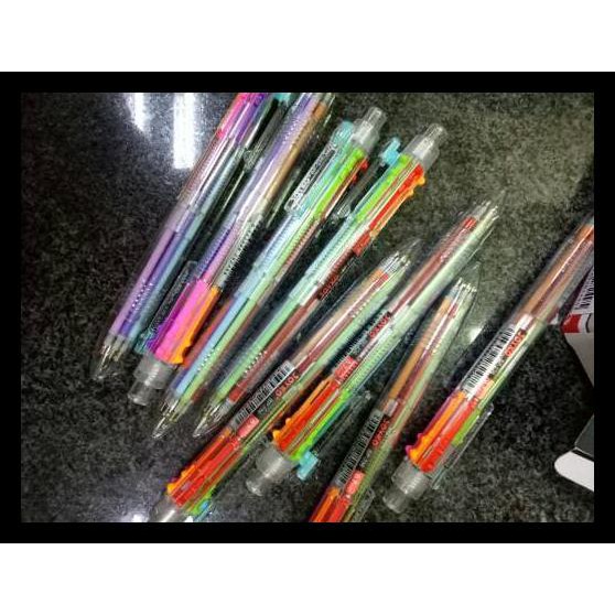 

PROMO Pulpen warna warni 6 in 1 Joyko colourfull life