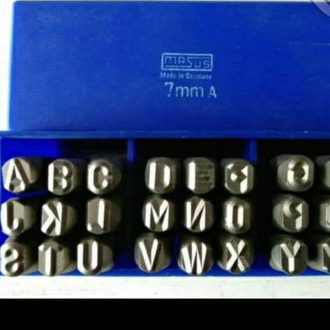 

MASUS Germany Huruf dan Angka Ketok 7 mm Stamp Punch Letter Set