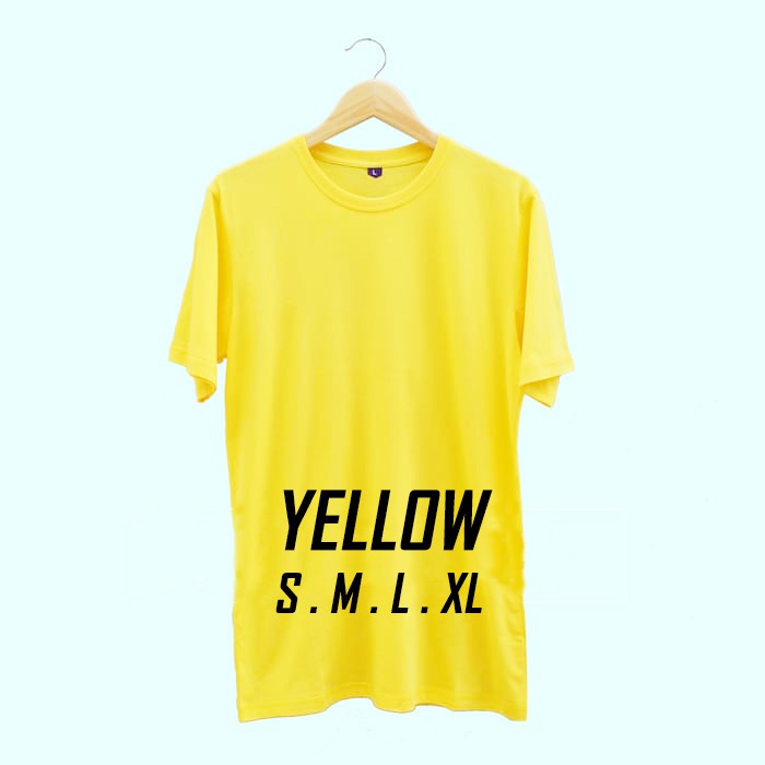 KUNING PENDEK KAOS PRIA POLOS KATUN COMBED 30s Shopee 