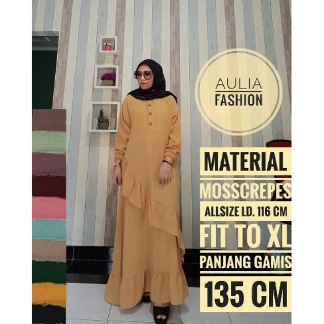 Promo gamis murah kekinian  fashion aulia