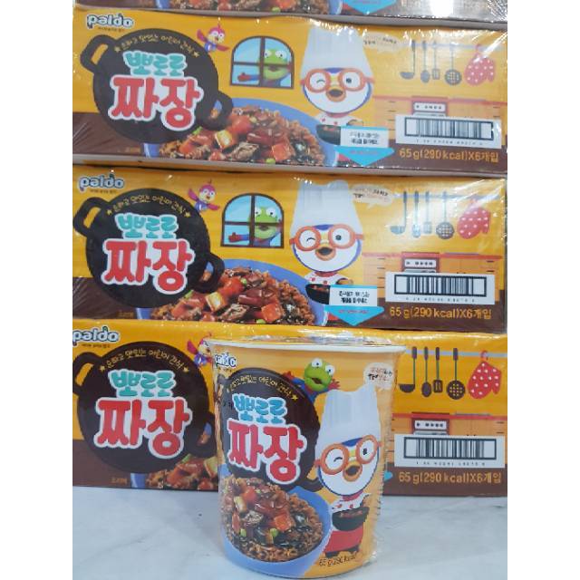 Pororo noodle / pororo jajangmyeon / mie cup korea anak Ready stock