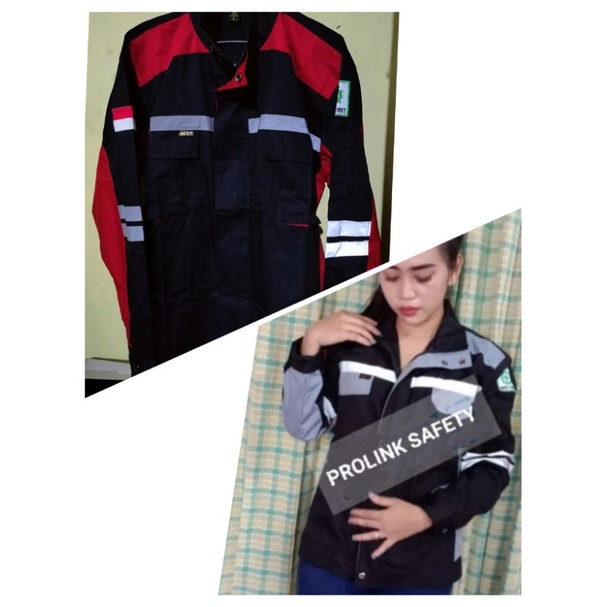 SERAGAM SAFETY 3 WARNA KOMBINASI SEMI JAKET