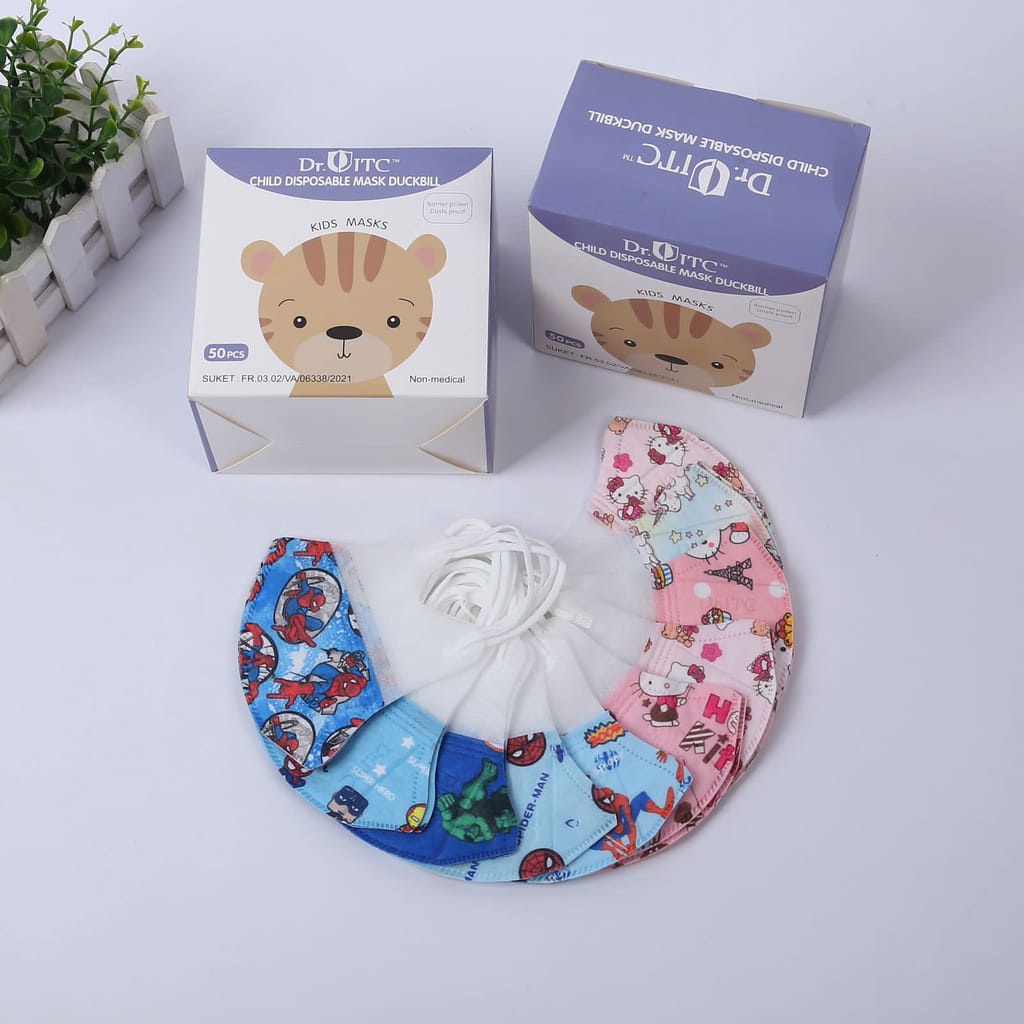 COD - MASKER DUCKBIL ANAK MASKER DUCKBILL WARNA MASKER DUCKBILL FACEMASK MASKER ANAK-ANAK