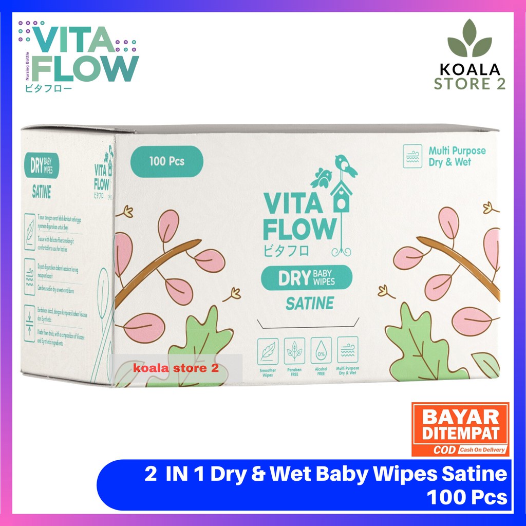 BABY WIPES  VITA FLOW 100PCS bisa buat pelapis masker