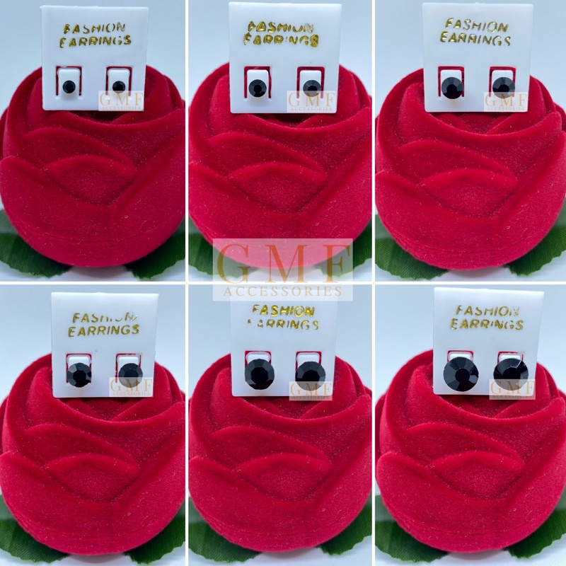 Anting Permata Plastik Mata Satu Anting Tusuk Bahan Plastik