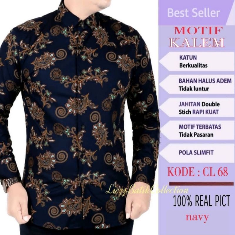 BAJU BATIK PRIA // BATIK UNIK // BATIK MEWAH // BATIK PRIA ASLI // BATIK SLIMFIT / BATIK MODERN 912