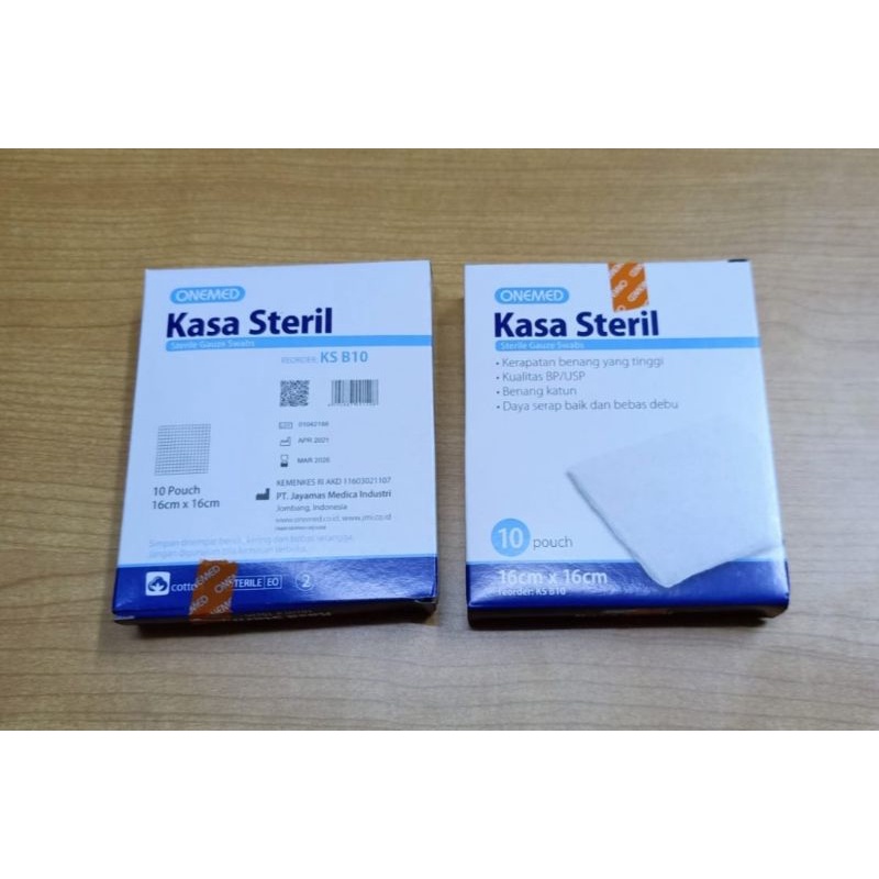 Kasa steril onemed 16 x 16 / kasa hidrofil steril / kasa luka steril 16 X 16