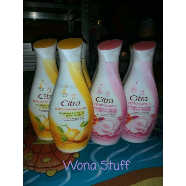 Citra Handbody Bengkoang Natural Glow UV & Pearly Glow UV 230 ml