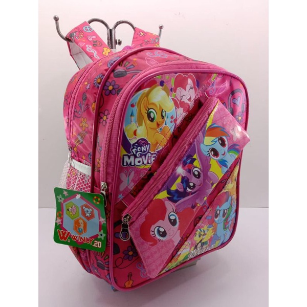 Ransel Sekolah Paud/ TK / SD kecil Willy+ Dompet 13inch