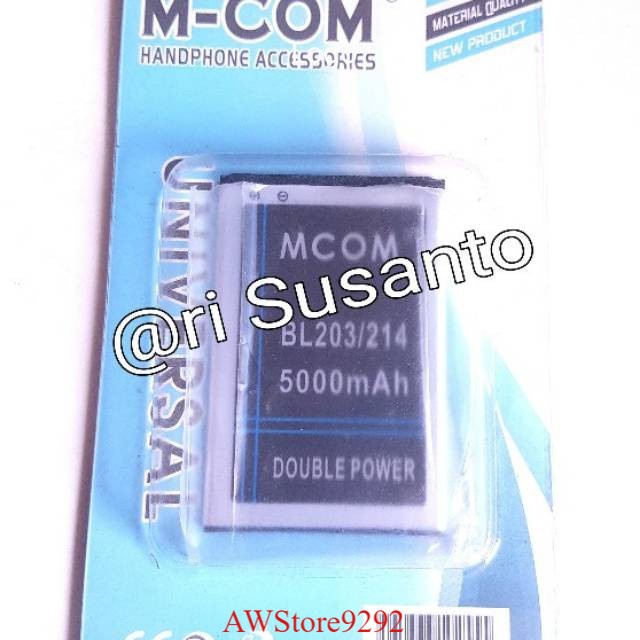 Mcom Battery Batre Baterai Double Power Mcom Lenovo A316 A369 A269 A369I A269I BL214 BL-214 BL 214