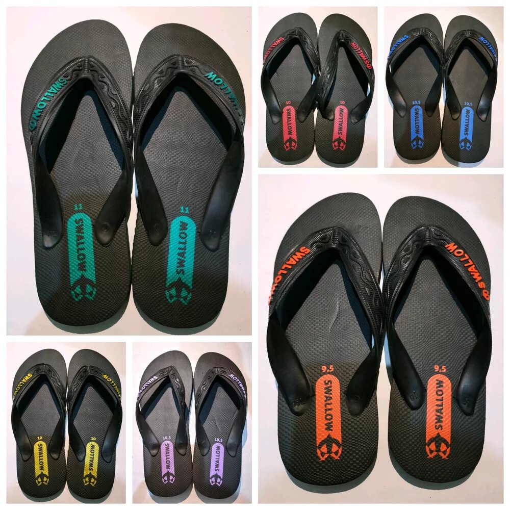 SWALLOW/SANDAL JEPIT/JEPIT SWALLOW/ SANDAL RUMAH/JEPIT SWALLOW HITAM DAN PUTIH PRIA DAN WANITA