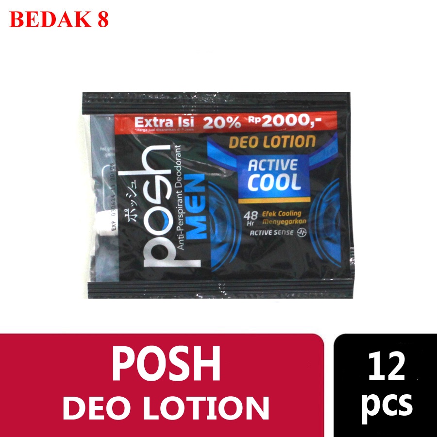 Posh Deo Lotion 11 gr Women / Men ( 1 renteng isi 12 pcs )