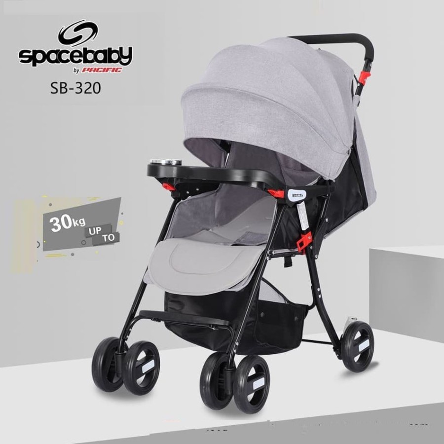 Stroller Anak Bayi Balita Kereta Dorong Stroler Spacebaby SB320 By Pacific Up To 30kg-1