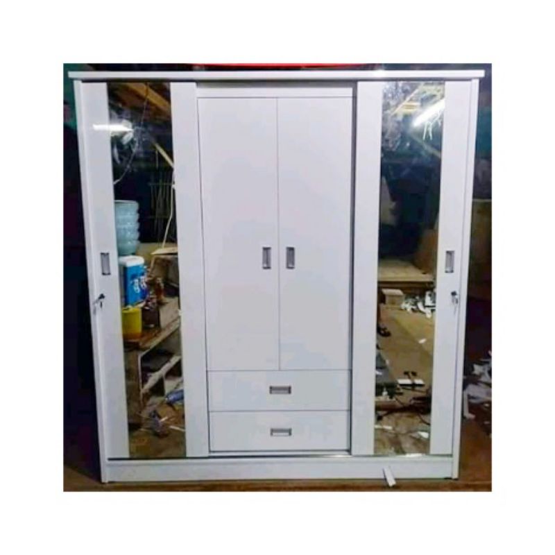 lemari sliding putih