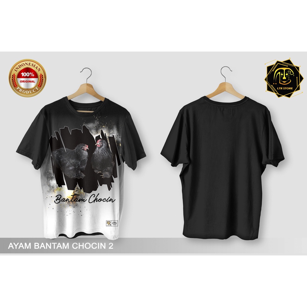 [ BAYAR DI TEMPAT ] BAJU PRINTING GAMBAR AYAM BANTAM COCHIN 2 -  BAJU DISTRO ORIGINAL GAMBAR HEWAN H