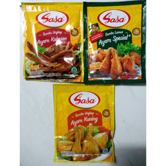 Sasa Bumbu Instan Spesial Bumbu Lumur Ayam Bumbu Ungkep Ayam Kalasan Bumbu Ungkep Kuning Shopee Indonesia