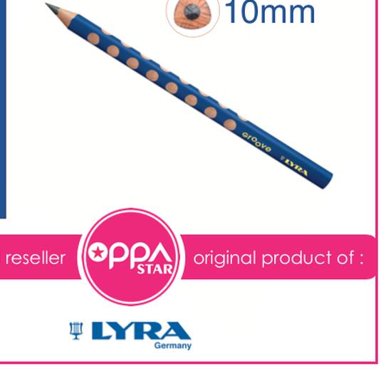 

™ Pencil Pensil Lyra Groove Jumbo B Belajar Menulis Triangular ➶