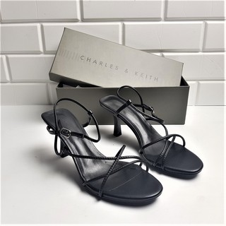 CNK C K Strappy  Sculptural Heel Sandal  502 Shopee Indonesia