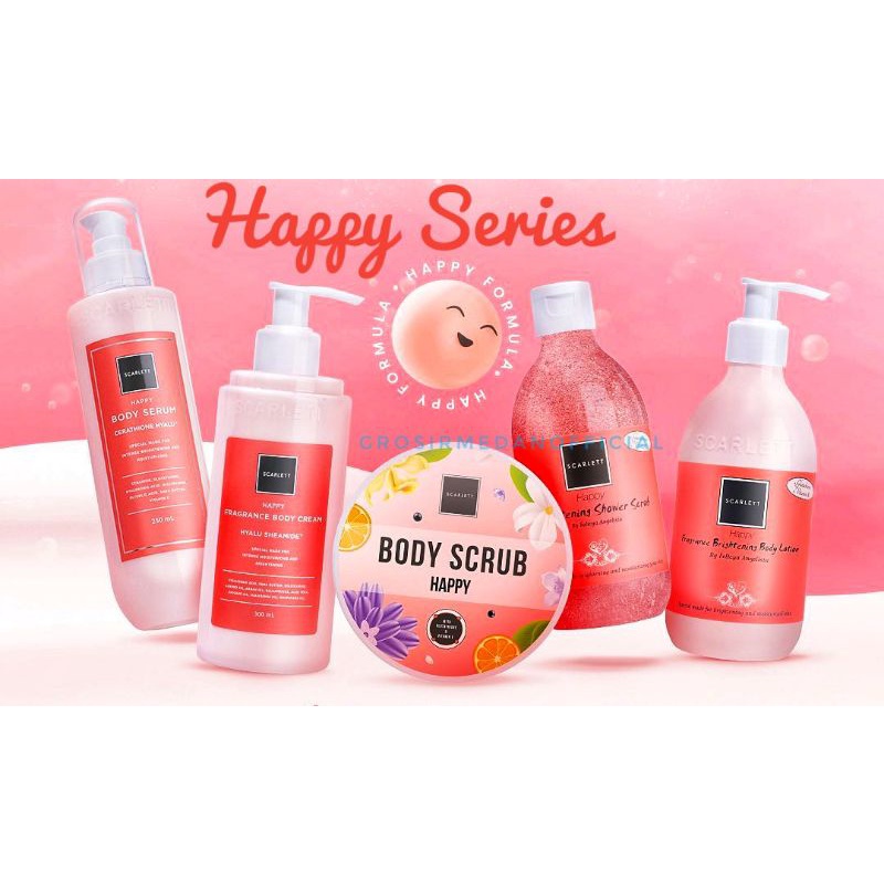 SCARLETT HAPPY SERIES - SCARLET WHITENING BRIGHTENING HAPPY TERBARU!