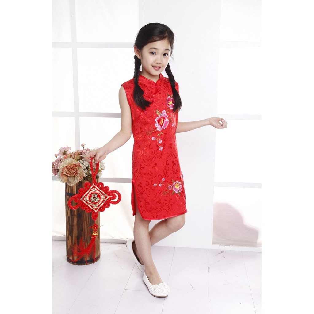 CHEONGSAM FLOWER RED