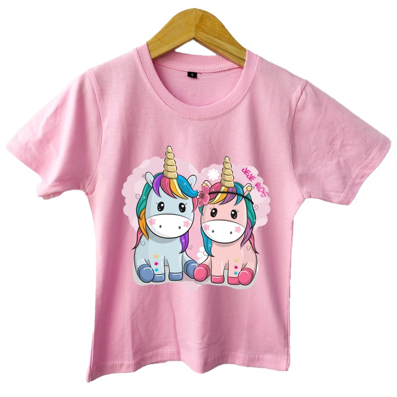 Kaos anak Perempuan UNICORN KEMBAR