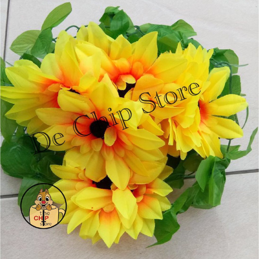 Bunga Matahari Rambat - Matahari rambat artificial Flower - Bunga Rambat Plastik
