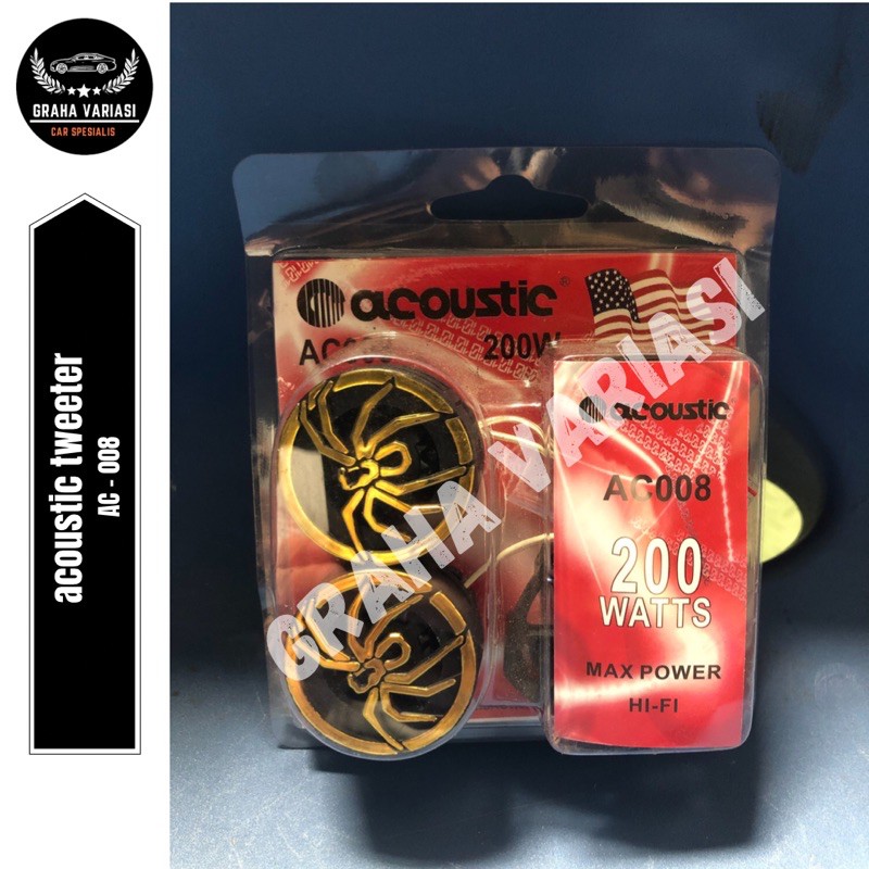Mini Tweeter Acoustic AC-008 200 watt - Tweter - Treble