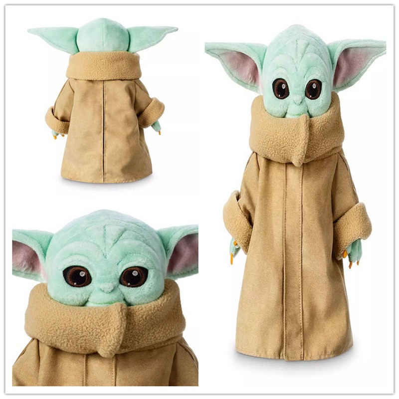 Mainan Boneka Stuffed Plush Kartun Star Wars Yoda Ukuran 30CM Untuk Anak