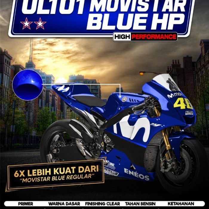 SAPPORO ULTIMATE ** UL101 MOVISTAR BLUE HP Biru Ultra Cat Semprot Pilox Pylox